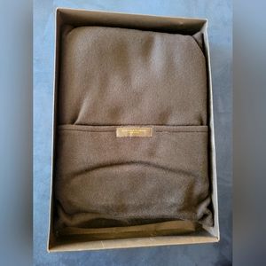 Donna Karan black cashmere decorative pillow